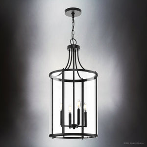 Urban Ambiance - Chandelier - UHP4613 Modern Farmhouse Indoor Chandelier, 30 - 5/8''H x 15