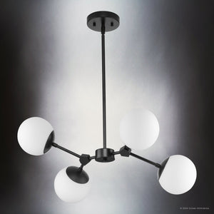 Urban Ambiance - Chandelier - UHP4622 Minimalist Indoor Chandelier, 12''H x 16 - 1/2