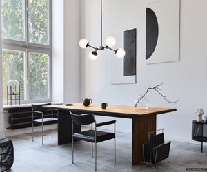 Urban Ambiance - Chandelier - UHP4622 Minimalist Indoor Chandelier, 12''H x 16 - 1/2