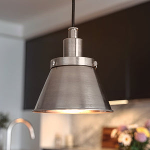 Urban Ambiance - Pendant - UHP4671 Modern Farmhouse Indoor Pendant, 8 - 5/8''H x 8 - 1/4