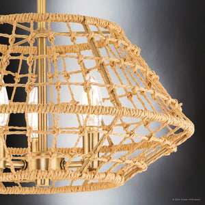 Urban Ambiance - Ceiling Light - UHP4682 Bohemian Indoor Ceiling Light, 12 - 1/2''H x 16