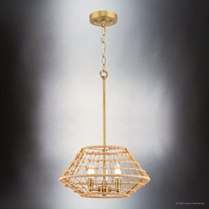 Urban Ambiance - Ceiling Light - UHP4682 Bohemian Indoor Ceiling Light, 12 - 1/2''H x 16