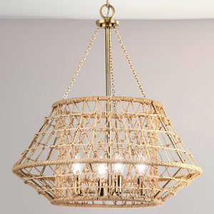 Urban Ambiance - Chandelier - UHP4683 Bohemian Indoor Chandelier, 23 - 5/8''H x 22 - 3/8