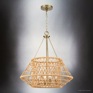 Urban Ambiance - Chandelier - UHP4683 Bohemian Indoor Chandelier, 23 - 5/8''H x 22 - 3/8