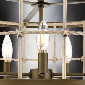 Urban Ambiance - Chandelier - UHP4691 Transitional Indoor Chandelier, 11 - 1/2''H x 22