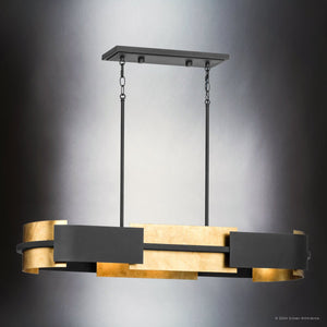 Urban Ambiance - Chandelier - UHP4700 Cosmopolitan Indoor Chandelier, 6 - 1/8''H x 12