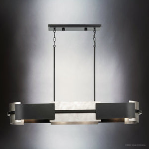 Urban Ambiance - Chandelier - UHP4702 Cosmopolitan Indoor Chandelier, 6 - 1/8''H x 12