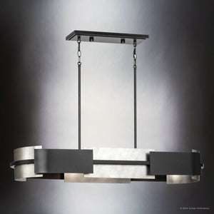 Urban Ambiance - Chandelier - UHP4702 Cosmopolitan Indoor Chandelier, 6 - 1/8''H x 12