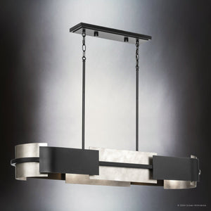 Urban Ambiance - Chandelier - UHP4702 Cosmopolitan Indoor Chandelier, 6 - 1/8''H x 12