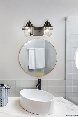Urban Ambiance - Bath Light - UHP4745 Nautical Indoor Bath Light, 8''H x 7 - 1/2