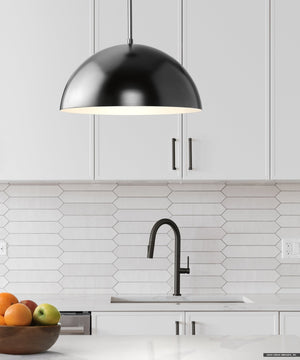 Urban Ambiance - Pendant - UHP4793 Mid - Century Modern Indoor Pendant, 8 - 5/8''H x 15 - 3/4