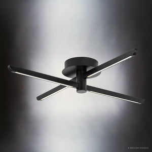 Urban Ambiance - Ceiling Light - UHP4821 Cosmopolitan Indoor Ceiling Light, 4 - 3/8''H x 25