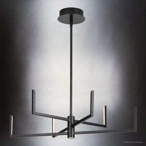 Urban Ambiance - Chandelier - UHP4823 Cosmopolitan Indoor Chandelier, 8 - 3/4''H x 28 - 1/4