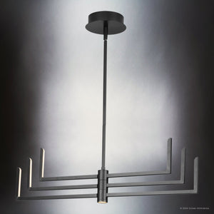 Urban Ambiance - Chandelier - UHP4823 Cosmopolitan Indoor Chandelier, 8 - 3/4''H x 28 - 1/4