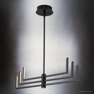 Urban Ambiance - Chandelier - UHP4823 Cosmopolitan Indoor Chandelier, 8 - 3/4''H x 28 - 1/4