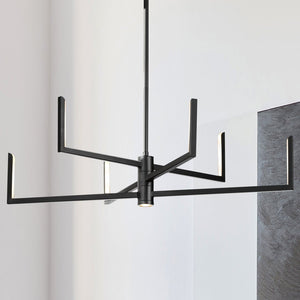 Urban Ambiance - Chandelier - UHP4823 Cosmopolitan Indoor Chandelier, 8 - 3/4''H x 28 - 1/4