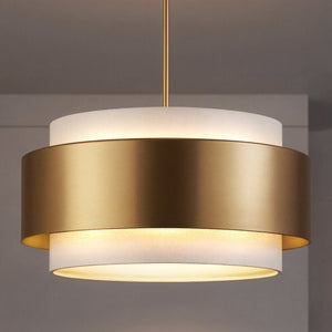 Urban Ambiance - Pendant - UHP4857 Modern Indoor Pendant, 9''H x 16"W x 16''D, Brushed Bronze Finish, Rochester Collection - 