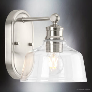 Urban Ambiance - Bath Light - UHP4870 Vintage Indoor Bath Light, 8''H x 9
