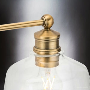 Urban Ambiance - Bath Light - UHP4880 Vintage Indoor Bath Light, 8''H x 9