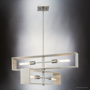 Urban Ambiance - Chandelier - UHP4910 Minimalist Indoor Chandelier, 14 - 1/4''H x 30