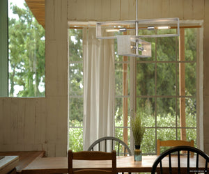 Urban Ambiance - Chandelier - UHP4910 Minimalist Indoor Chandelier, 14 - 1/4''H x 30