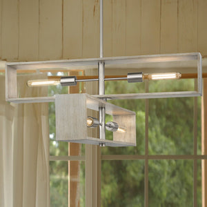 Urban Ambiance - Chandelier - UHP4910 Minimalist Indoor Chandelier, 14 - 1/4''H x 30