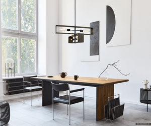 Urban Ambiance - Chandelier - UHP4911 Minimalist Indoor Chandelier, 14 - 1/4''H x 30