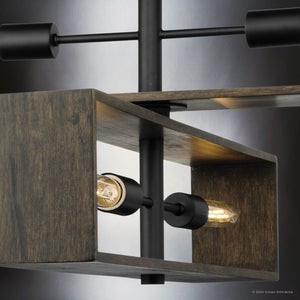 Urban Ambiance - Chandelier - UHP4911 Minimalist Indoor Chandelier, 14 - 1/4''H x 30