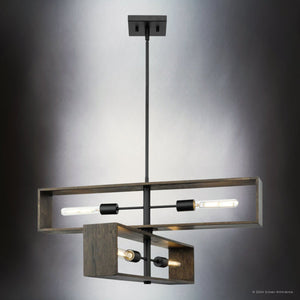 Urban Ambiance - Chandelier - UHP4911 Minimalist Indoor Chandelier, 14 - 1/4''H x 30