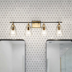 Urban Ambiance - Bath Light - UHP4947 Classic Indoor Bath Light, 9 - 1/8''H x 6 - 5/8"W x 33 - 7/8''D, Vintage Brass Finish, Norfolk Collection - 