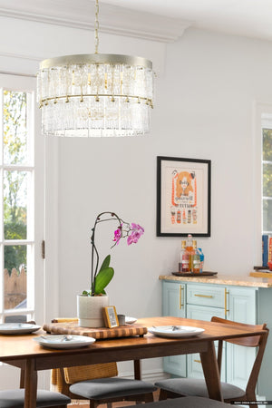 Urban Ambiance - Chandelier - UHP4950 Glam Indoor Chandelier, 16 - 3/8''H x 24 - 7/8