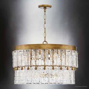 Urban Ambiance - Chandelier - UHP4951 Glam Indoor Chandelier, 16 - 3/8''H x 24 - 7/8