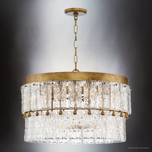 Urban Ambiance - Chandelier - UHP4951 Glam Indoor Chandelier, 16 - 3/8''H x 24 - 7/8