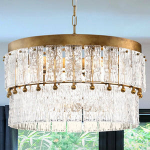 Urban Ambiance - Chandelier - UHP4951 Glam Indoor Chandelier, 16 - 3/8''H x 24 - 7/8