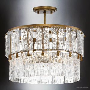 Urban Ambiance - Pendant - UHP4955 Glam Indoor Pendant, 15 - 1/8''H x 17
