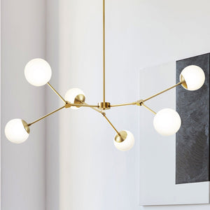Urban Ambiance - Chandelier - UHP4981 Minimalist Indoor Chandelier, 5 - 7/8''H x 50