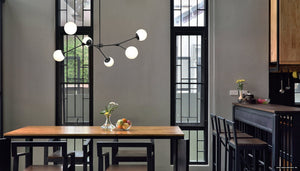 Urban Ambiance - Chandelier - UHP4982 Minimalist Indoor Chandelier, 5 - 7/8''H x 50