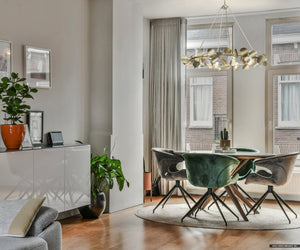 Urban Ambiance - Chandelier - UHP4992 Eclectic Indoor Chandelier, 30''H x 38