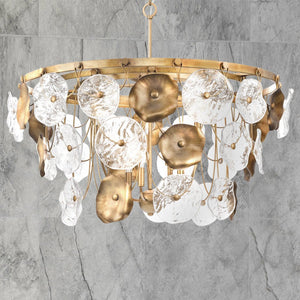 Urban Ambiance - Chandelier - UHP5021 Vintage Indoor Chandelier, 28 - 1/4''H x 36