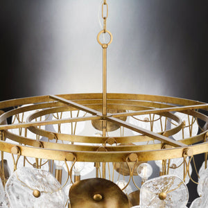 Urban Ambiance - Chandelier - UHP5021 Vintage Indoor Chandelier, 28 - 1/4''H x 36