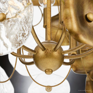 Urban Ambiance - Chandelier - UHP5021 Vintage Indoor Chandelier, 28 - 1/4''H x 36