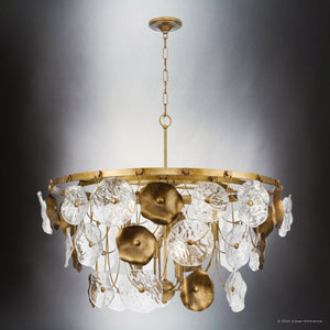 Urban Ambiance - Chandelier - UHP5021 Vintage Indoor Chandelier, 28 - 1/4''H x 36