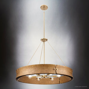 Urban Ambiance - Chandelier - UHP5031 Modern Rustic Indoor Chandelier, 26''H x 32
