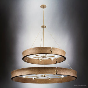 Urban Ambiance - Chandelier - UHP5033 Modern Rustic Indoor Chandelier, 42''H x 48