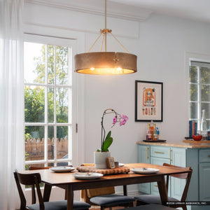 Urban Ambiance - Pendant - UHP5034 Modern Rustic Indoor Pendant, 13 - 3/8''H x 16 - 1/4