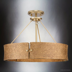 Urban Ambiance - Pendant - UHP5034 Modern Rustic Indoor Pendant, 13 - 3/8''H x 16 - 1/4