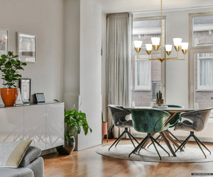 Urban Ambiance - Chandelier - UHP5041 Posh Indoor Chandelier, 11 - 1/4''H x 30