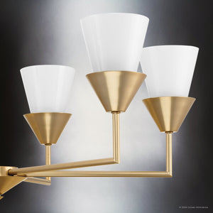 Urban Ambiance - Chandelier - UHP5041 Posh Indoor Chandelier, 11 - 1/4''H x 30
