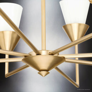 Urban Ambiance - Chandelier - UHP5043 Posh Indoor Chandelier, 14 - 3/8''H x 40