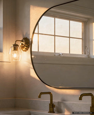 Urban Ambiance - Bath Light - UHP5061 French Country Indoor Bath Light, 8-1/2''H x 6-5/8